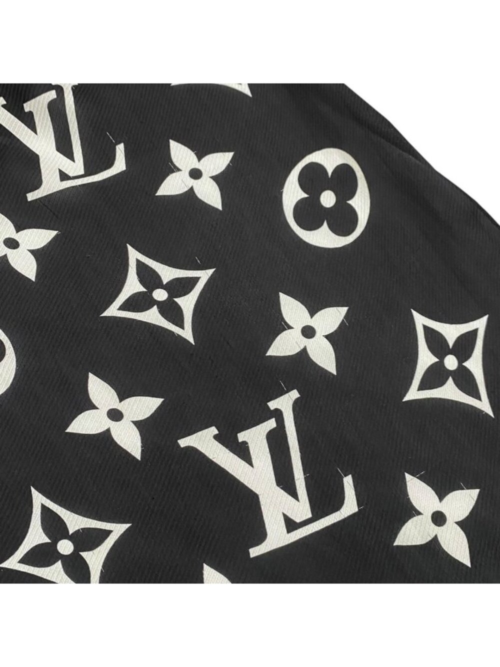 Louis Vuitton Silk Scarf Etole LV Idylle Monogram Noir Black Pink - Picture 6 of 10